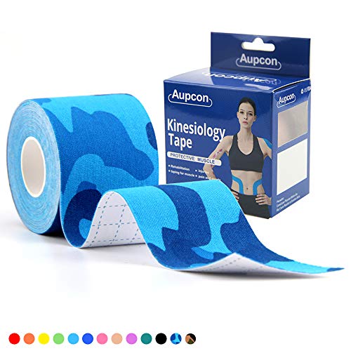 AUPCON Sports Kinesiology Tape Hypoallergenic Breathable Waterproof - Uncut Muscle Tape Therapy Recovery