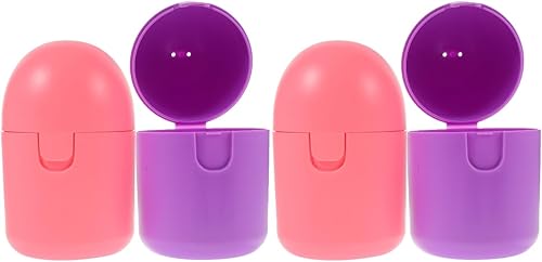 Soporte para tazas menstruales al vapor, 4 piezas, mini envases, mini artículos, limpiador de plástico, copa de diva, tazas menstruales, caja en
