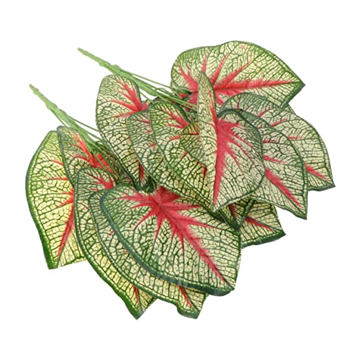 Matériel de composition Alipis : décoration de feuilles de fête rouge - 5