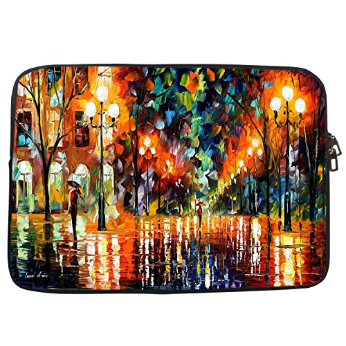 Image of TheSkinMantra Chain Laptop Sleeve Bag Compatible with Laptop /Macbooks /Chrombook /Notebook /Zbook (13.3 Inch (Chain), Colorful Street)