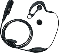 Vista 1 de Auricular en forma de G con micrófono PTT para Motorola XPR3000 3000E XPR3300 XPR3500 Walkie Talkie Radio de 2 vías