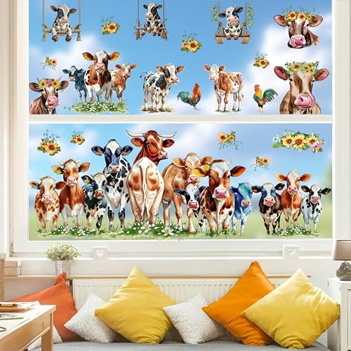 Vinilos Decorativos de Vaca Divertida para Paredes miniatura 3
