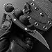 Ccanku C1150 Fixed Blade Knife D2 Steel Blade G10 Handle Claw Knife for Outdoor EDC Tool Camping Hiking(Black)