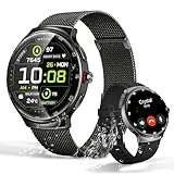 MOLOURK P30 Smart Watch, 1.43' AMOLED Curved Screen Fitness Tracker with Bluetooth Call, 150+ Sports Mode IP68 Waterproof, Heart Rate Sleep Monitor for iOS Android Men Women