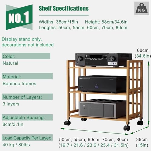 Soporte Ma ajustable de 2 a 5 niveles para TV y eventos, gabinete Slish Ste para DVD, caja de cable y consola de juegos, centro de entretenimiento ideal para el hogar