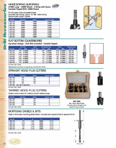 Timberline - 8 Pc Plug & Cork Cutter Set (607-500)
