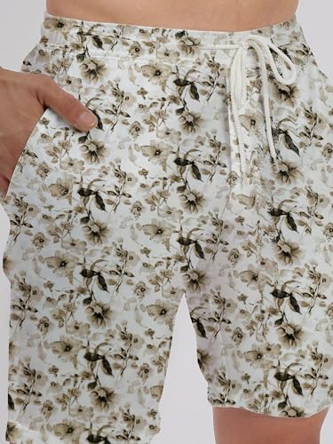 Image of Amazon Brand - Anarva Mens Camouflage Printed Co-ord Set | Half Sleeve Shirt and Shorts Set | Casual Summer Outfit for Beach, Travel, Vacation -