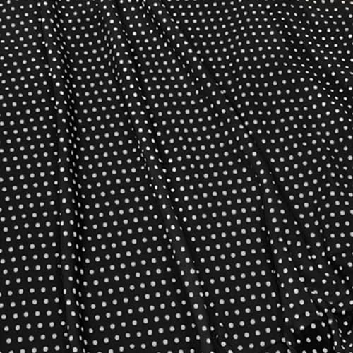 Image of Classic Flared Long Floor Length Georgette Skirt for Women /Girls and Lycra Crop-Top Set || Polka Dot Skirt || Elegent Design || Drawstring Band