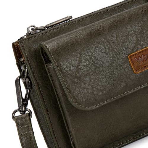 Image of Wrangler Crossbody Wallet for Women RFID Clutch Phone Purse with Credit Card Slots | RFID