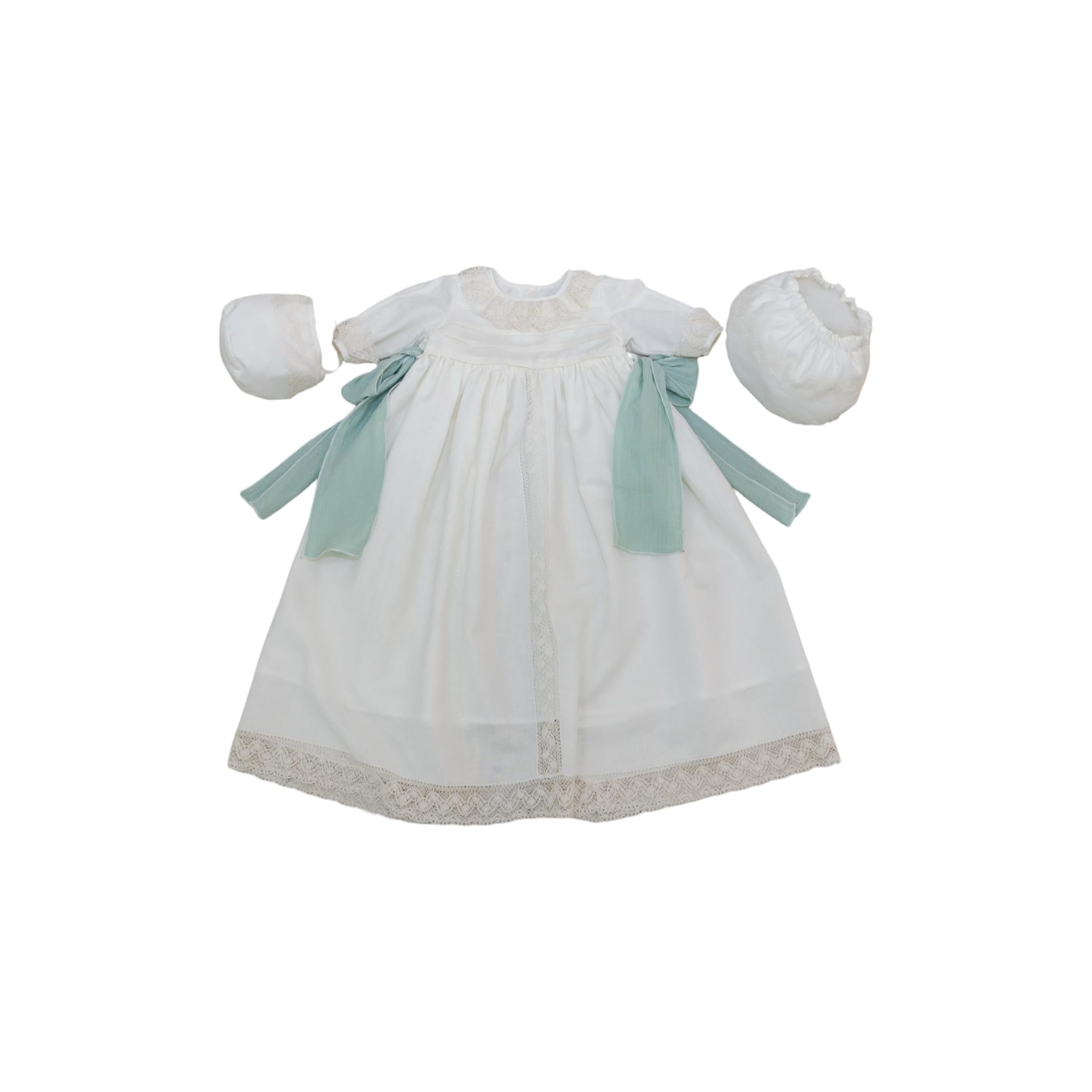 Nenel Traje de bautizo para bebé – Traje bautismal unisex – Vestido de ceremonia bautismal para bebé – Modelo Lino y Bambula