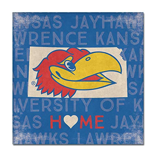 League Legacyncaa Legacy Kansas Jayhawks Canvas Wall Art 14x14 One Size Custom Dailymail