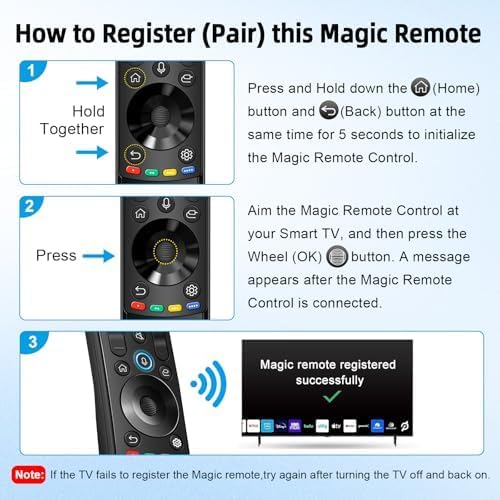 Miniatura 3 de Repuesto para LG Magic Remote, para MR20 MR21 MR22 MR23 MR24, comando de voz y puntero para LG 21222324 UHD OLED QNED NanoCell 4K 8K Smart TV
