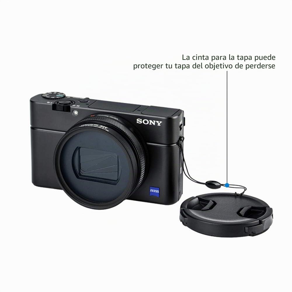Anillo Adaptador de Filtro y Accesorio de Tapa de Lente para Sony RX100 VI RX100 VII RX100M6 RX100M7 ZV-1