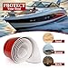 XINRINTONG Self-Adhesive DIY Keel Guard for Fiberglass and Specific Aluminum Boats - Boat Keel Protector Hull Guard Protects from Rocks Ramps and Oyster Beds 5 Inches Wide 9.5 Feet Length