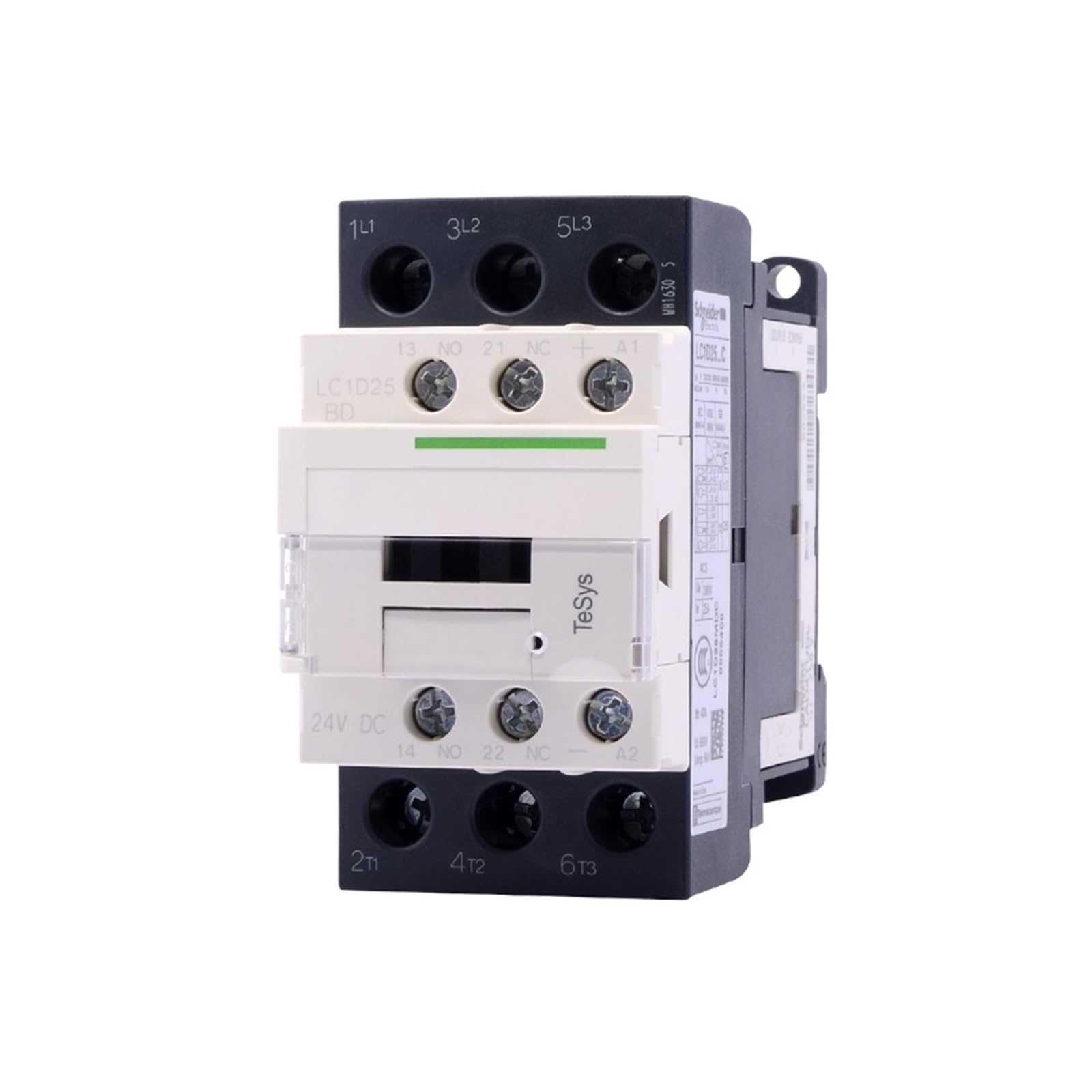 SJJBVPYX Contactor LC1D25BDC 25A three-phase normally open coil voltage DC24V LC1D25BD