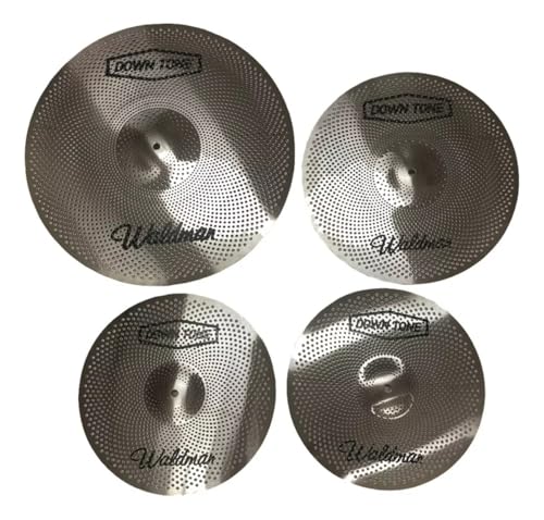 Qual a Melhor Bateria Acústica de 2025? Melhores Ranking 19 Kit de Pratos para Bateria Waldman Down Tone DT-141620 HH 14'+Crash 16'+Ride 20'