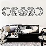 5-Piece Moon Phase Wall Decor Set