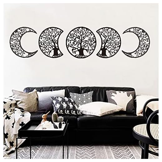 5-Piece Moon Phase Wall Decor Set