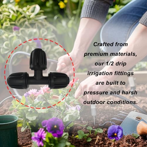 Miisshoney-Drip-Irrigation-Parts-12-Drip-Irrigation-Tubing-12-Drip-Irrigation-Fittings-Drip-Irrigation-Kit-Drip-Irrigation-Connectors-Drip-Irrigation-Tee-5-PCS