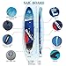Windsurfing Sail and Surfboard SUP Windsurf Inflatable Paddle Board with Sail（5m² 400 * 185cm Professional Inflatable Windsurfer Board and Sail- Blue Color