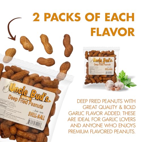 Image of Uncle Bud's Deep Fried Peanuts, Garlic Flavor - 2 Pack