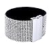 Produktbild Morella Damen Glitzerarmband breit verziert mit Zirkoniasteinen und Magnetverschluss weiß