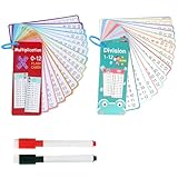 2 Livres Cartes D'apprentissage, 30 Carte Flash De Multiplication Mathématique...