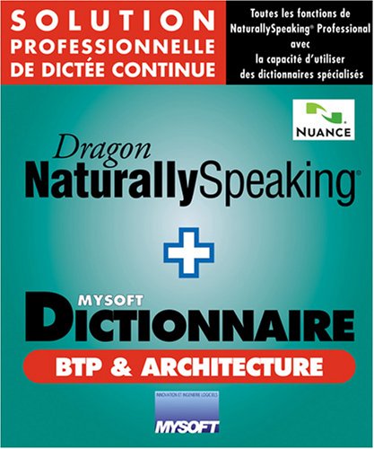 Preisvergleich Produktbild Dragon NaturallySpeaking Professionnal V9 + Dictionnaire BTP / Architecture Mysoft