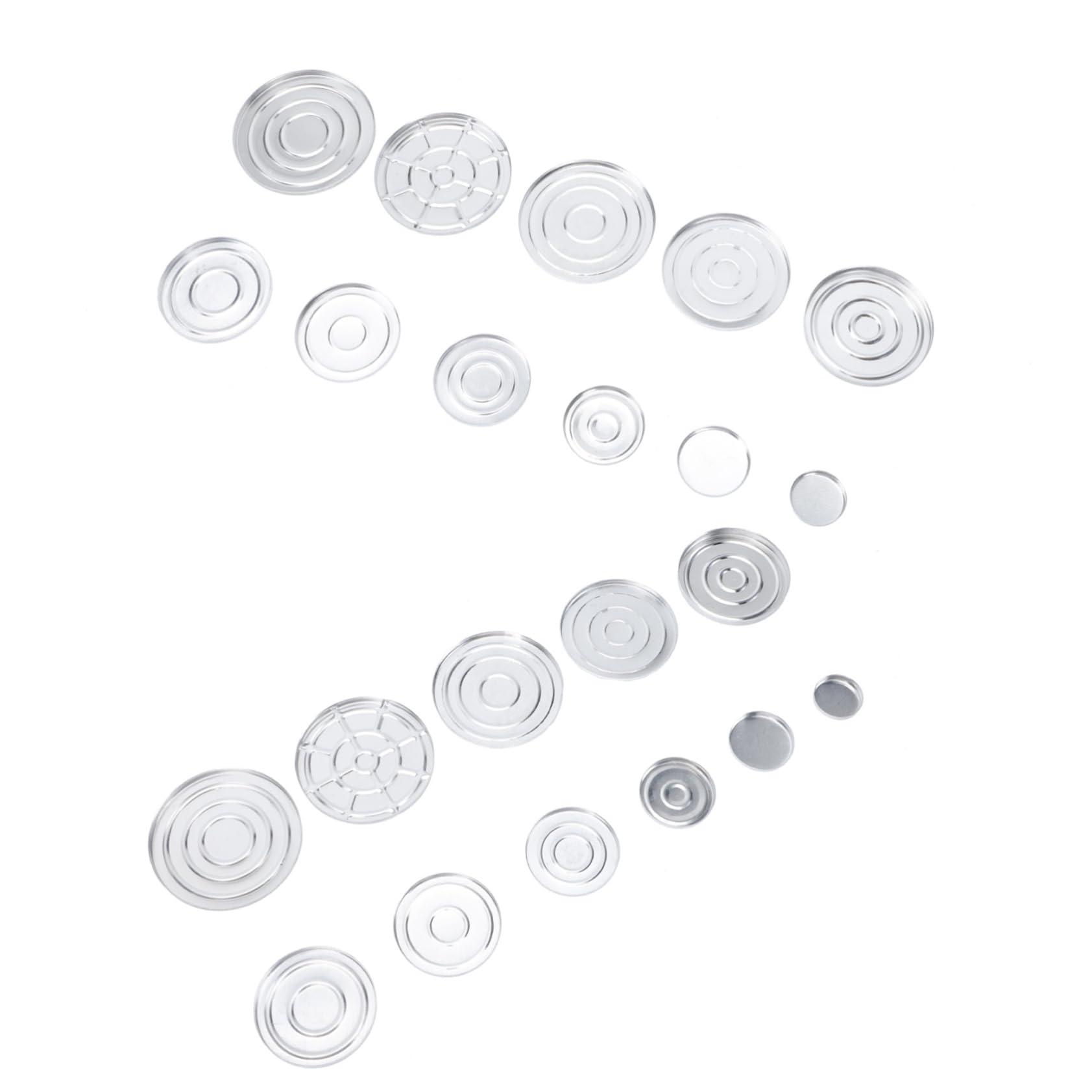 BELLIFFY Travel Makeup Organizer 22pcs Eyeshadow Boxes Lipstick Cases Blusher Pans Refillable Containers