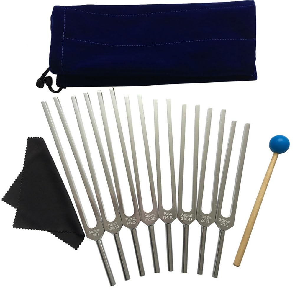 ヒーリング音叉「チャクラサウンド」 Amazon | チャクラ音叉セット - 7色のチャクラ&ピンクソウルハート