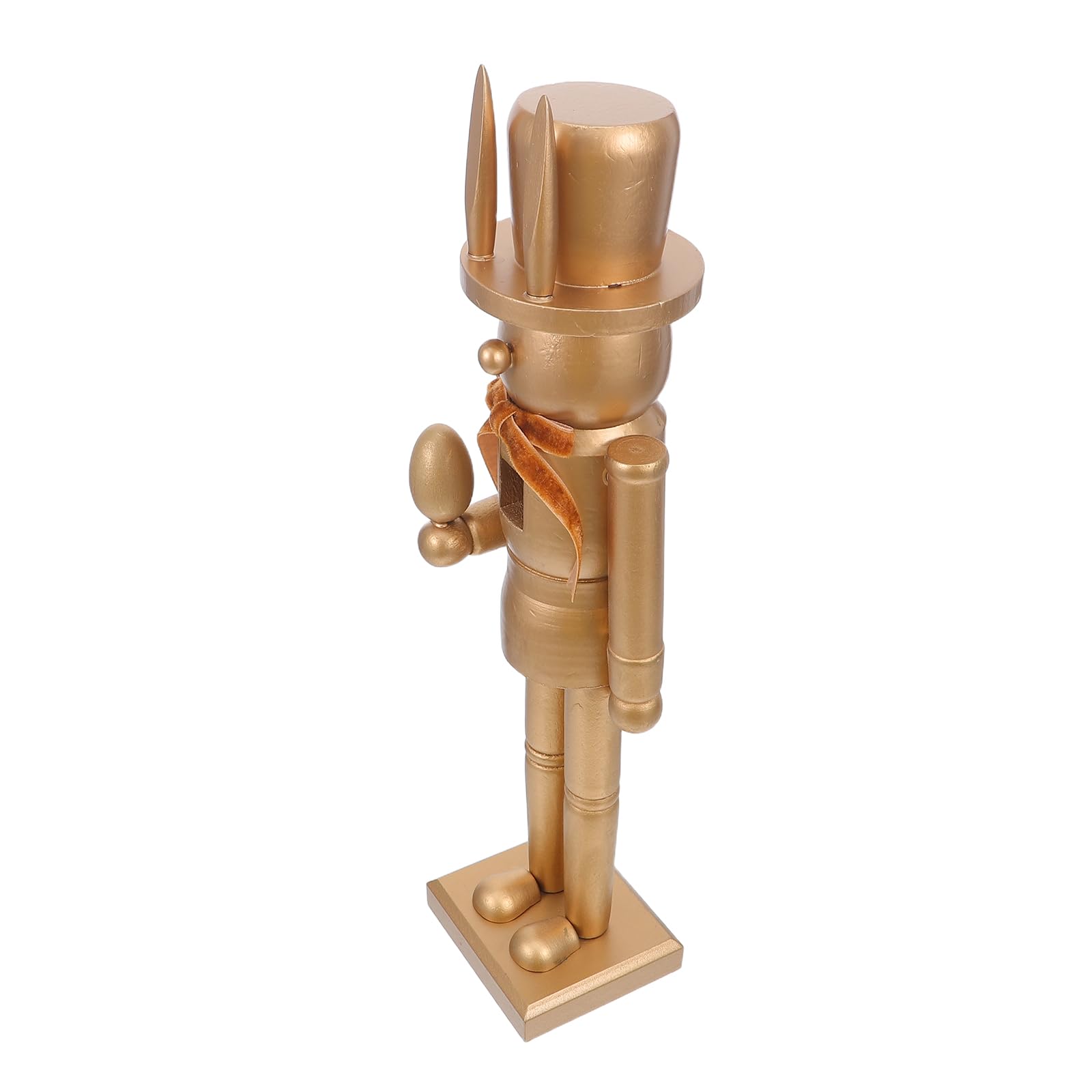Ciieeo Ornamento in Legno Coniglio Pasquale 38,5 Cm, Decorazione per Tavola di Pasqua, Statua di Coniglio per Feste Primaverili e Arredamento Casa