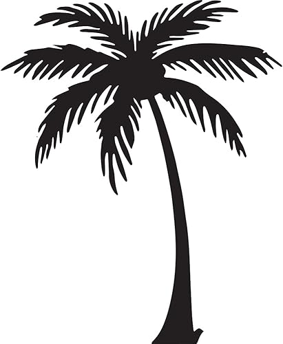 NBFU Palm Tree Tropical Aloha Summer 7 (Black) (Set Of 2) Pr