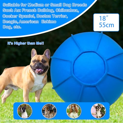 herding ball for dogs 18 inch dual layered herding dog ball set for australian shepherd cattle collie for dog agility equipment- free training book