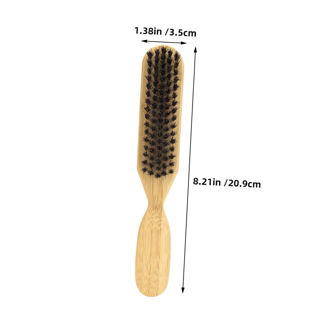Beatifufu Natural Boar Bristle Beard Brush for Men Beard Grooming Tool Travel-sized Wooden Handle