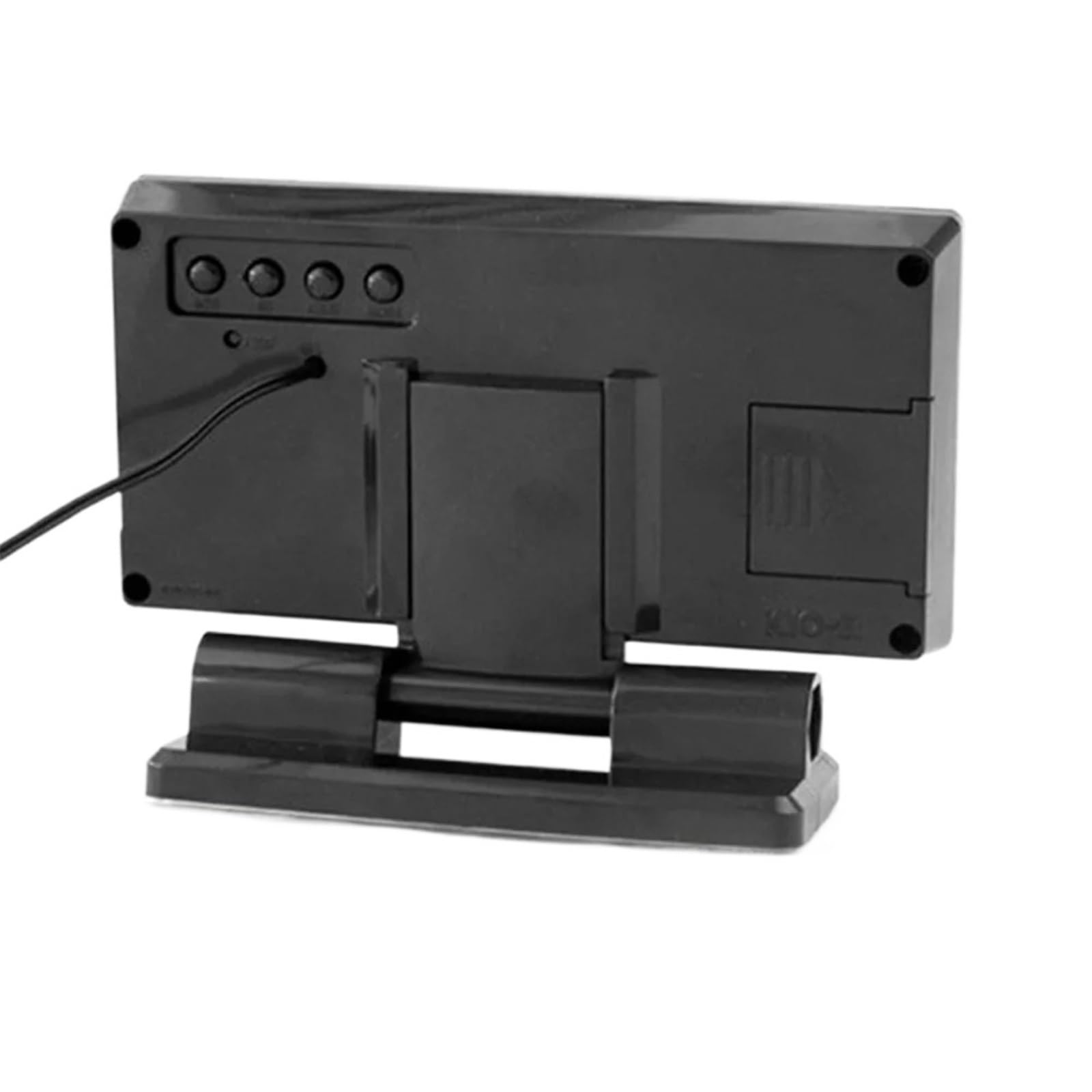 4 en 1 termómetro digital para coche higrómetro 12 V pantalla LCD reloj de voltaje autopartes