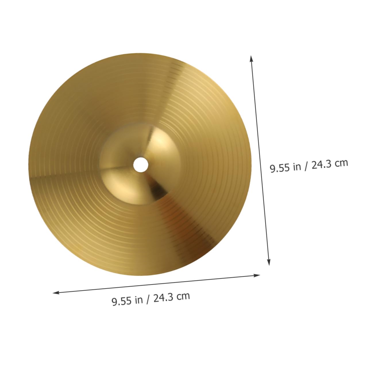 ERINGOGO 2Pcs Brass Jazz Drum Crash Cymbals for Drum Set Durable and Smooth Edged Music Instrument Accessories for Jazz and Percussion Enthusiasts