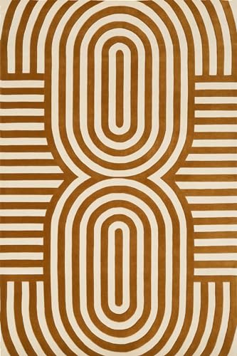 Image of Soft Woolen Modern Collection Tufted Carpet for Living Room Bedroom and Hall Size 5 x 7 Feet Color Multi