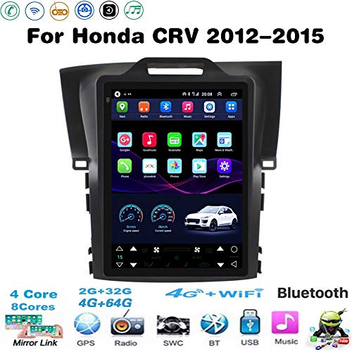 Android-Autoradio für Honda CRV 2012-2015 9.7" Doppel-Din-Radio mit Navigation Auto-DVD-Player Digitalradio Bluetooth USB Mirrorlink