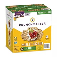 Crunch Master 5 Seed Multi-Grain Cracker with Olive Oil 5 oz., 4 pk.