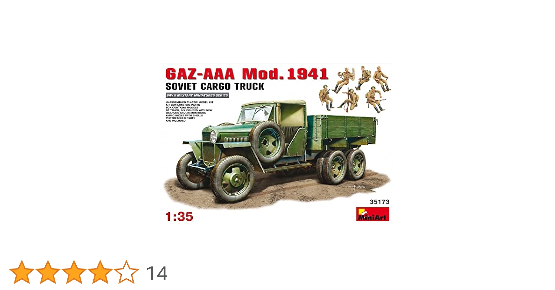 (未使用･未開封品)　ミニアート 1/35 ソビエト 1.5トン カーゴトラック 家具パーツ付属 プラモデル MA38013 wyeba8q Amazon | ミニアート(Miniart) 1/35 ソビエト 1.5トン カーゴ
