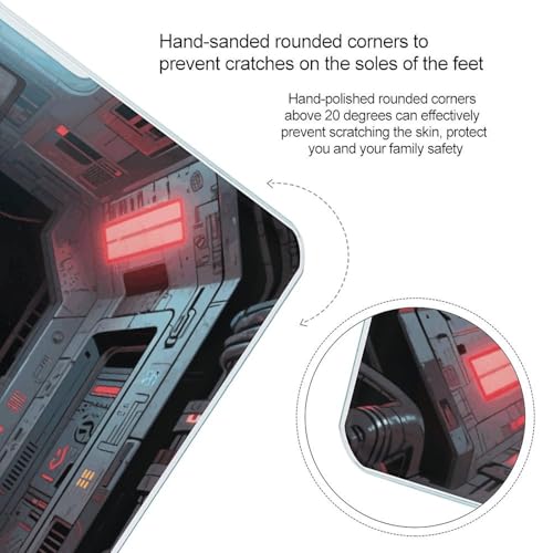 Báscula digital de baño con pantalla LCD y vidrio templado miniatura 4