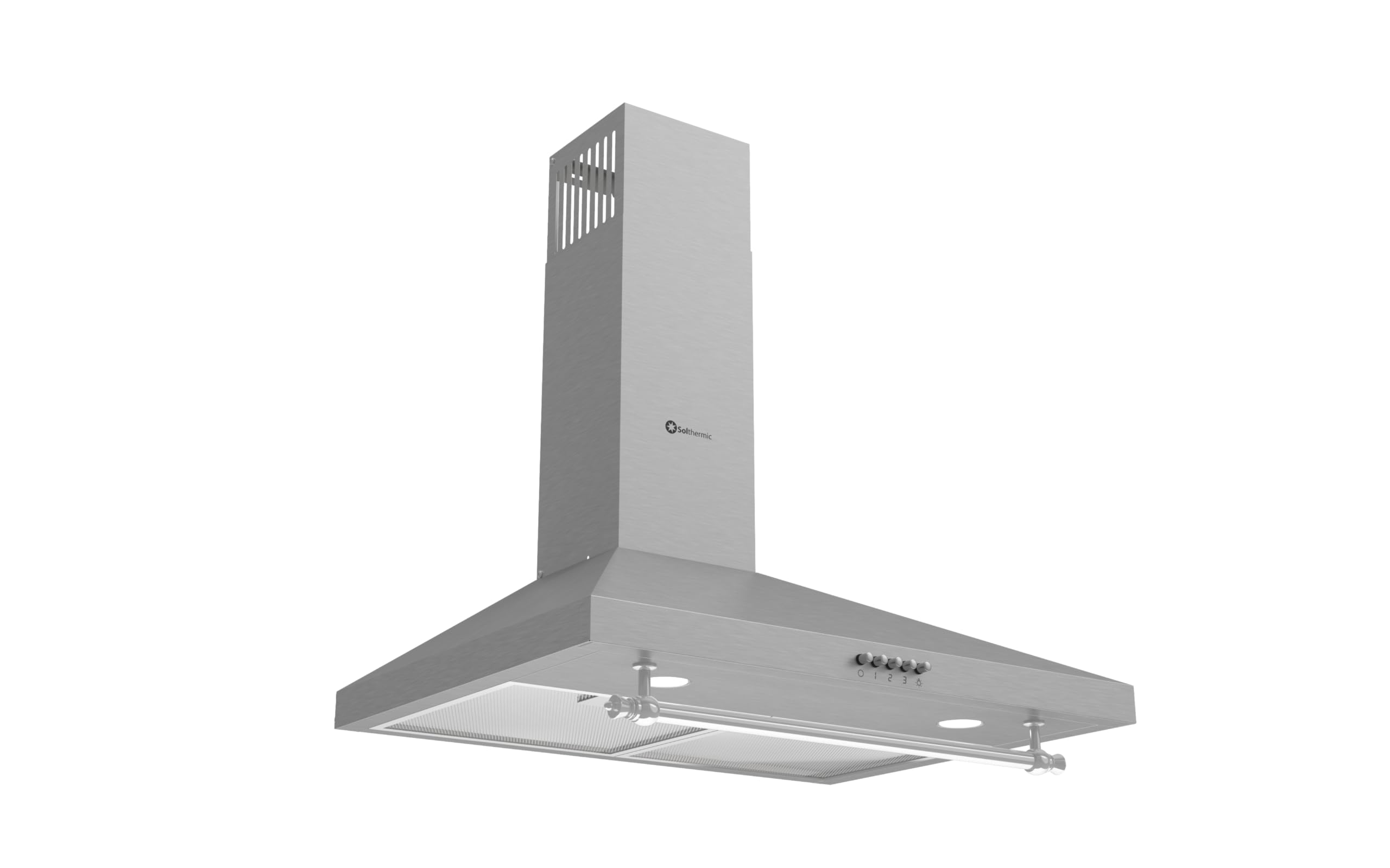 SOLTHERMIC H60P-INOX CAMPANA EXTRACTORA DECORATIVA INOX / 60 CMS / 350 m3/h/FILTROS METALICOS /**ALTA GAMA