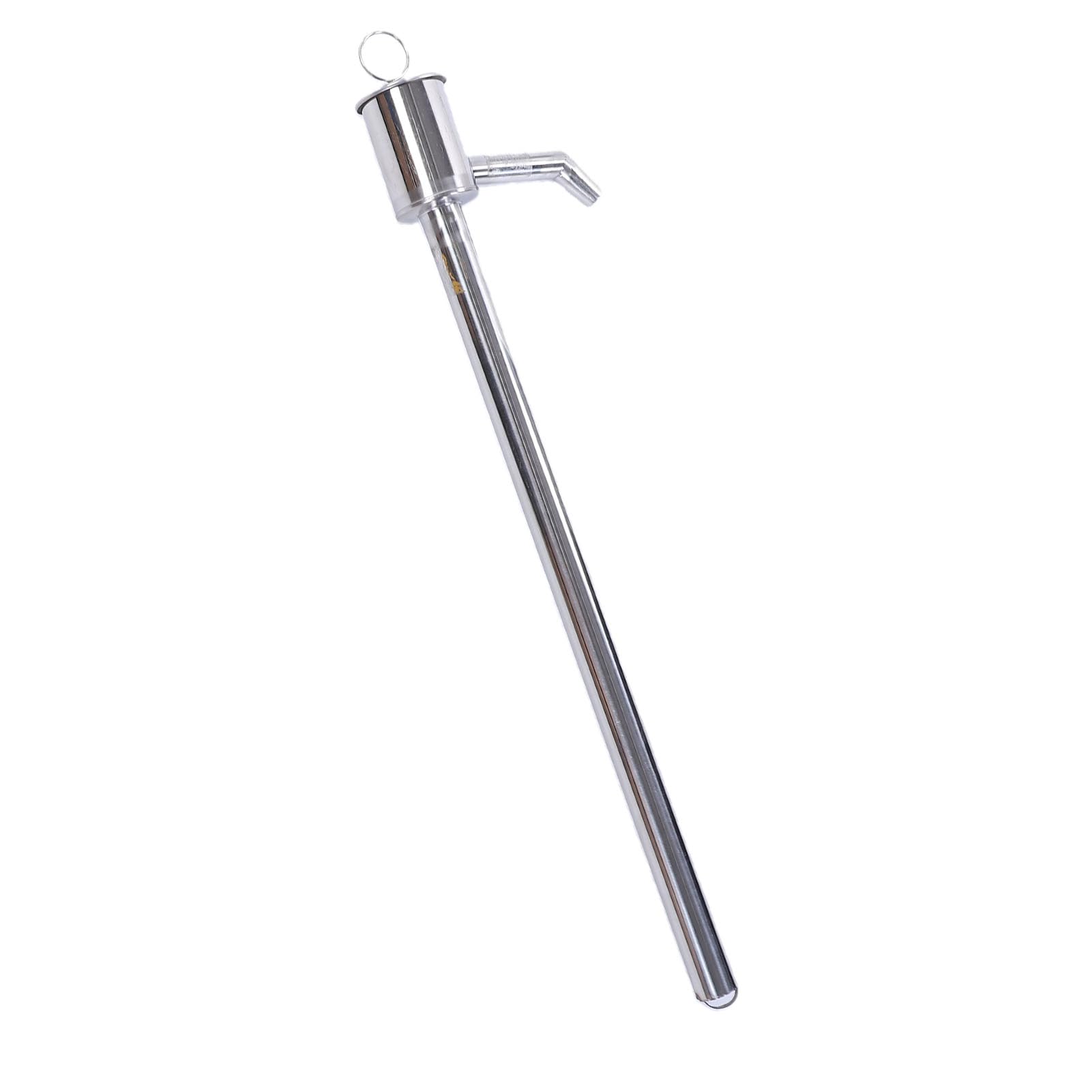 Bomba de aceite manual portátil para transferencia de líquidos, acero inoxidable, 60 cm, bomba extractora de aceite manual para agua, vino y cocina