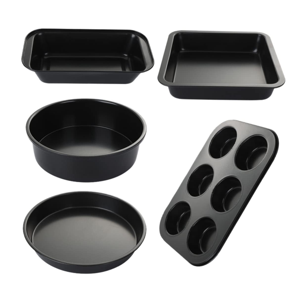 Alipis 1 Ensemble 5 Pièces Moule À Gâteau Vivant Casseroles De Cuisson En Acier Carbone Casseroles De Cuisson Domestiques Pour La Maison Casseroles Antiadhésives