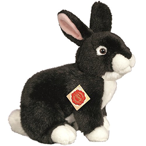 Preisvergleich Produktbild Hermann Teddy Collection 937845 - Plüsch-Hase hockend, 25 cm, schwarz