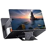 amplificador videoportero 【Diseño Plegable】: Lupa de pantalla HD Tipo de almacenamiento Diseño plegable giratorio. Si la altura no es suficiente, la altura se puede ajustar con el soporte. Diseño plegable y también se puede llevar en su bolso. Adecuado para interiores, campamentos, viajes, ocio, en cualquier lugar, etc.