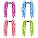 Fun Central T000, 4 Pcs Assorted LED Light Up Party Dreads, LED Light Up Headband, Hair Glow, Dreads Hair, Party Headbands, Light Up Hair Accessories for Rave, Night, and Costume Party