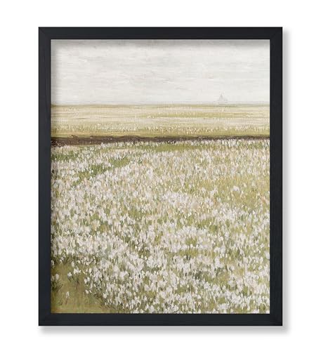 Impression paysage printanier déco murale vintage pour salon et chambre