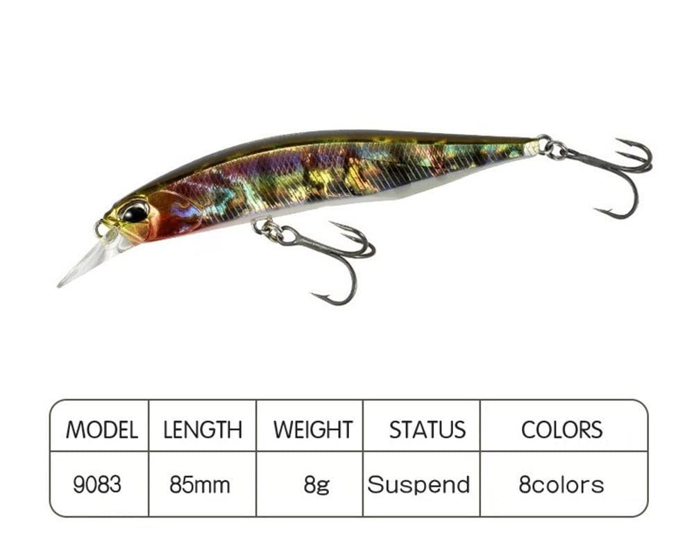 2 Pezzi Pesca Realistico Kit, Trota Spigola Luccio, Pesca L'esca Dura 2 Pezzi Pesca Realistico Kit, Trota Spigola Luccio, Pesca L'esca Dura