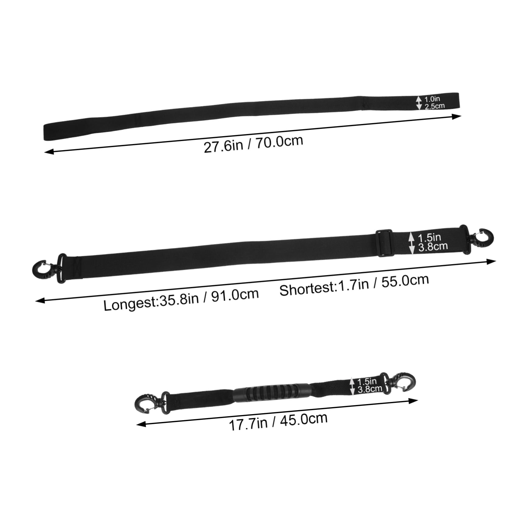 FOYTOKI 3 Pack Ski Boot Straps Adjustable Skiing Training Strap Closure Boot Carrier Leash for Snowboard